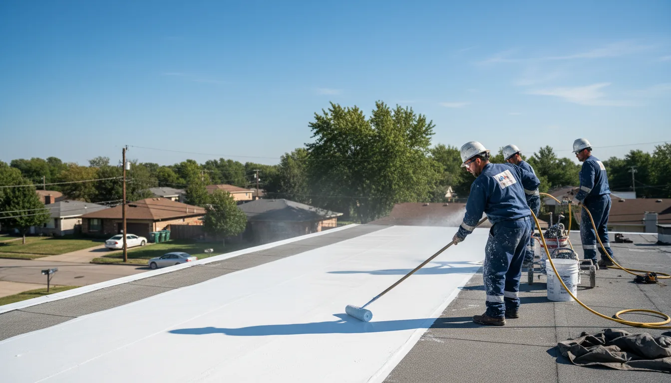 Commercial roof coating in Marshall, CA near me